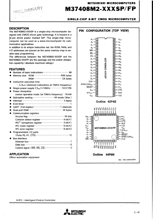 M37408M2-XXXSP