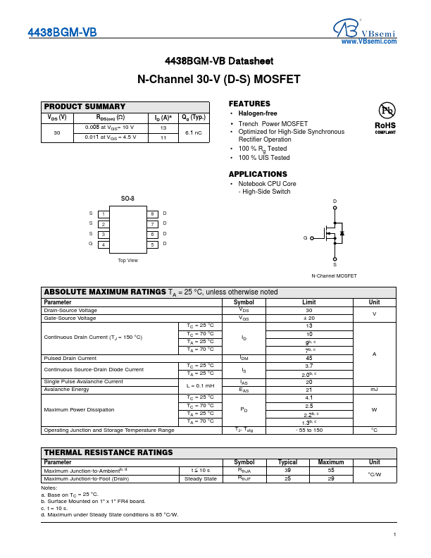 4438BGM Datasheet Preview