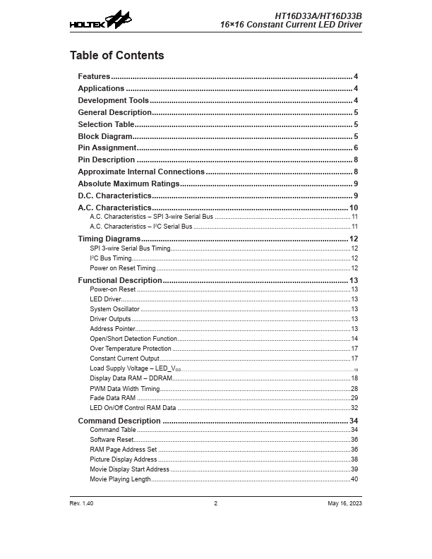 datasheet Preview Page 2