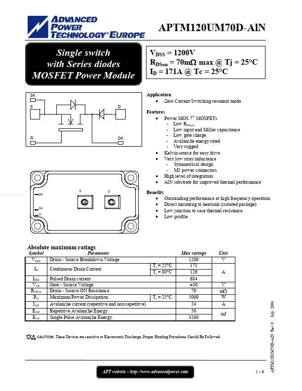 APTM120UM70D-ALN