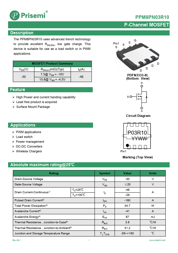 PPM8PN03R10 Datasheet Preview