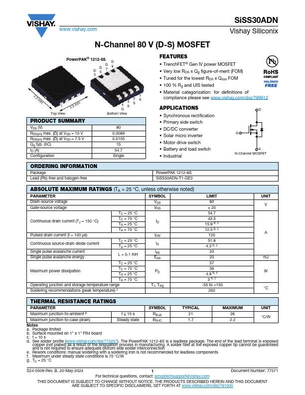 SiSS30ADN Datasheet Preview