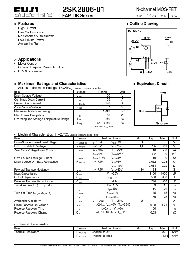 2SK2806