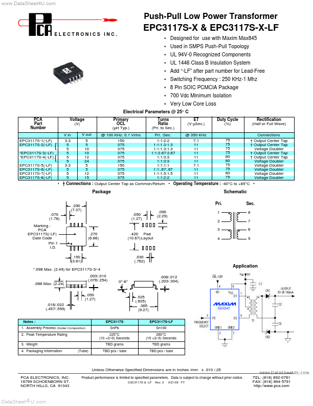 EPC3117S-x-LF