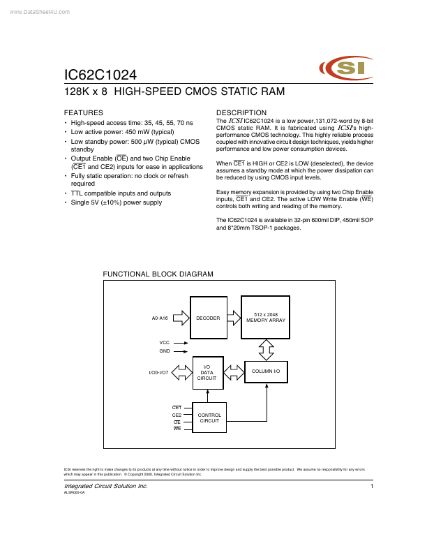 IC62C1024