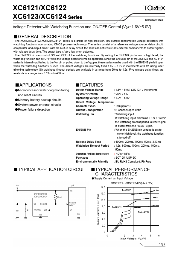 XC6123 datasheet page 1 preview