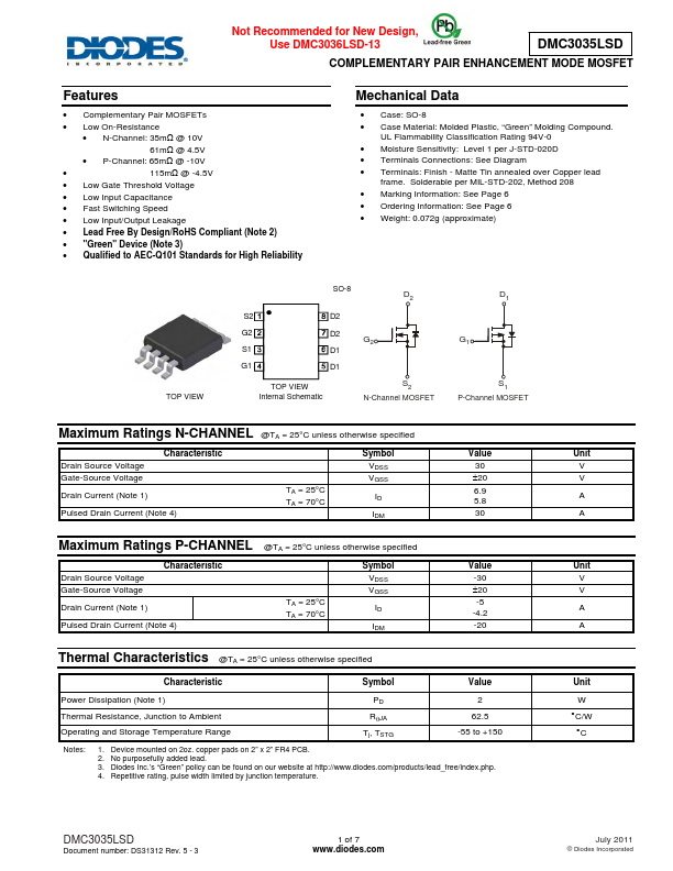 DMC3035LSD