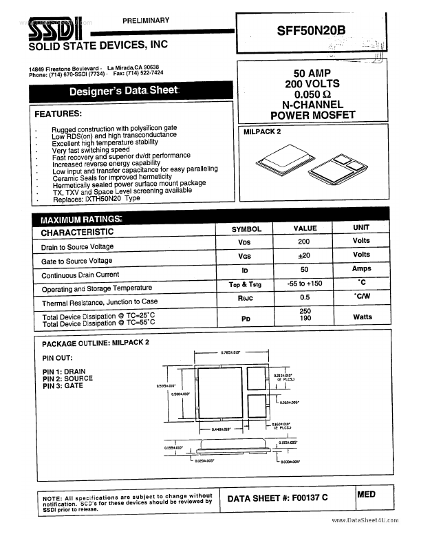 SFF50N20B