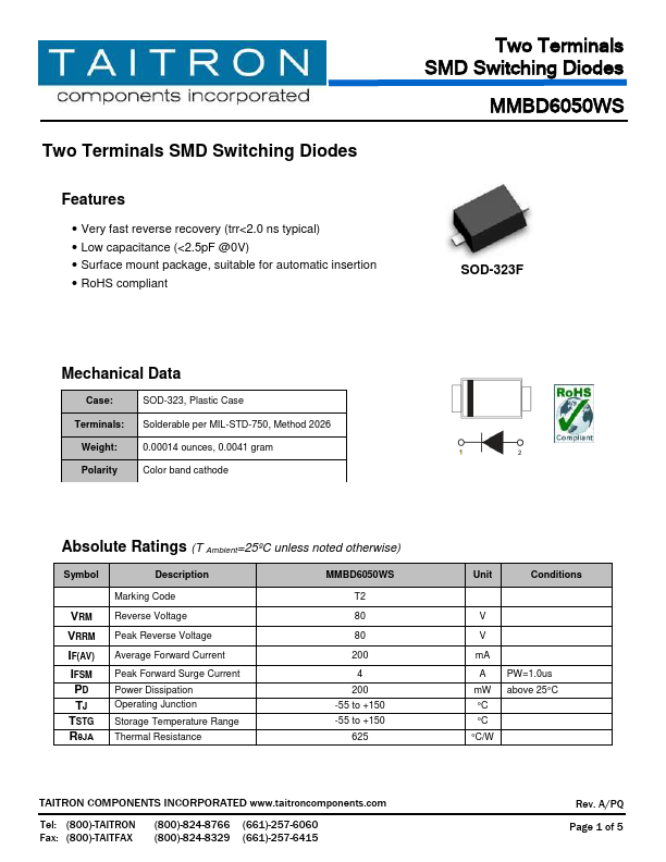 MMBD6050WS