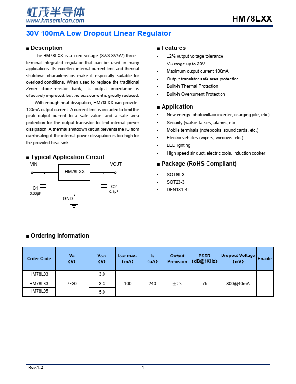 HM78L03 Datasheet Preview