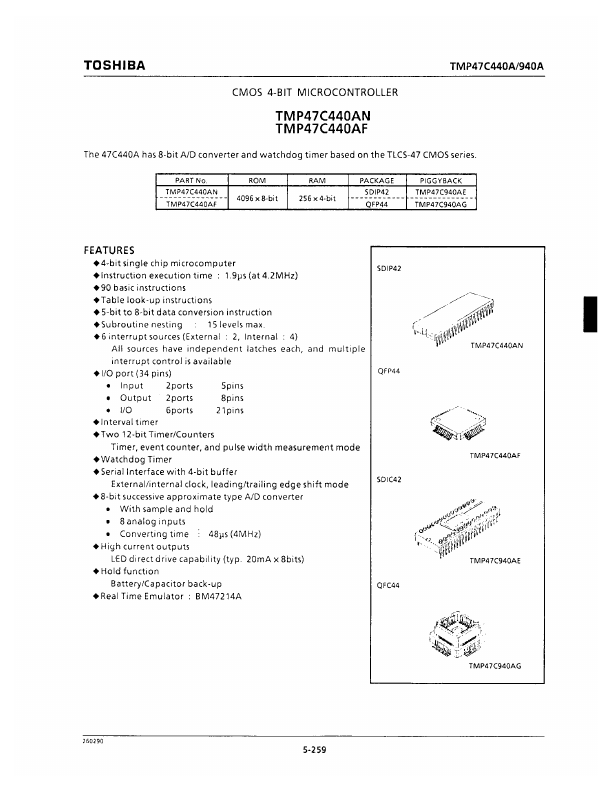 TMP47C440AN