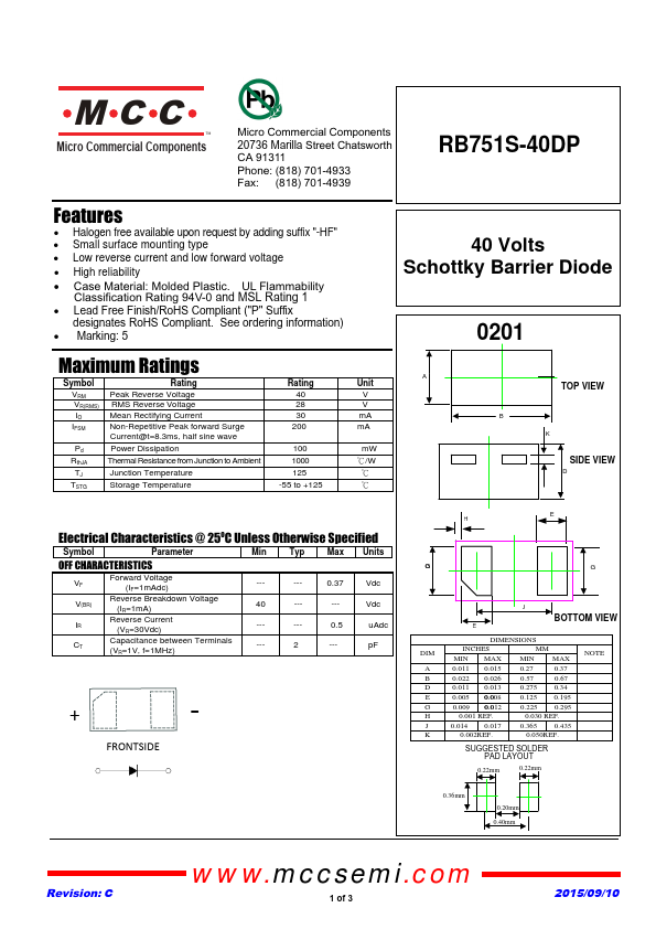 RB751S-40DP