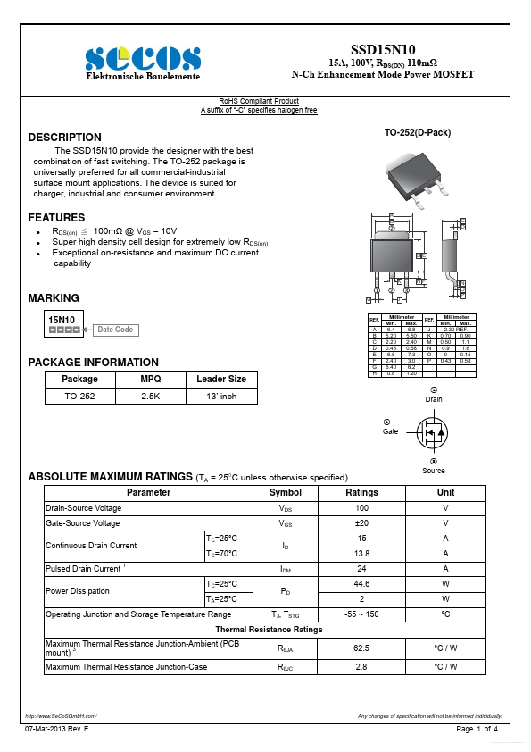 SSD15N10