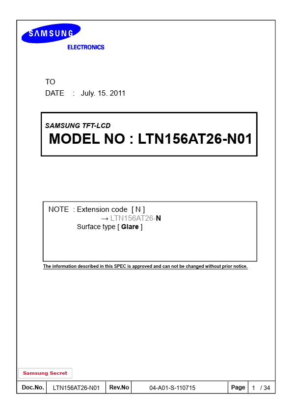 LTN156AT26-N01