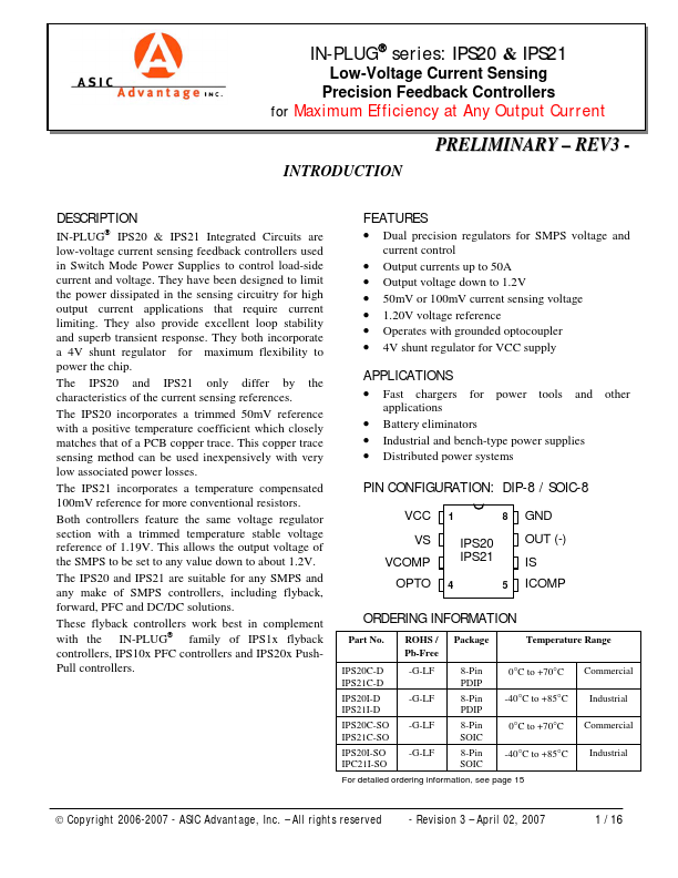 IPS21 Datasheet Preview
