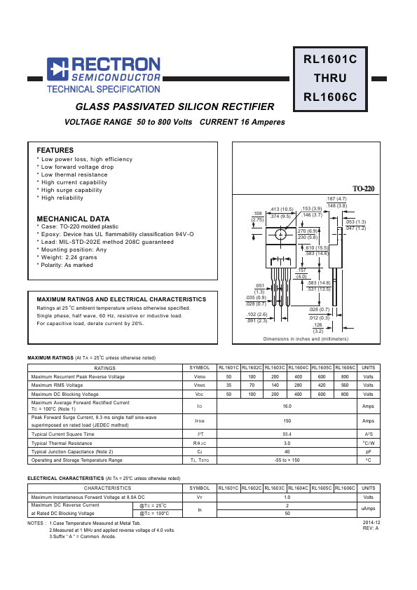 RL1603C