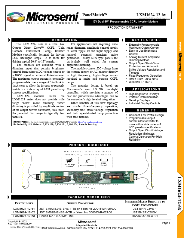 LXM1624-12-6X