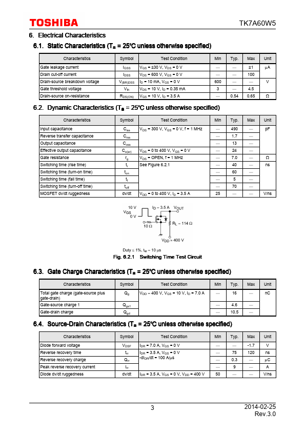 TK7A60W5