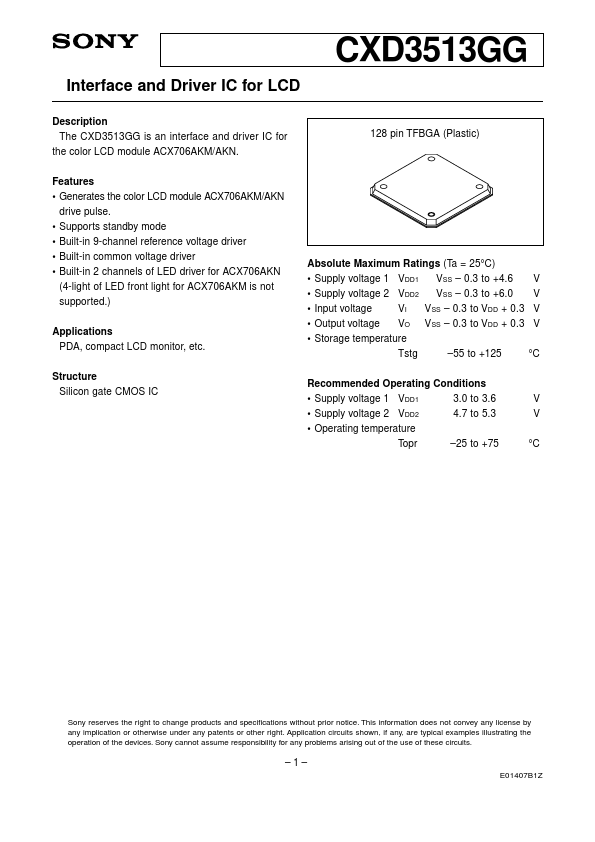 CXD3513GG