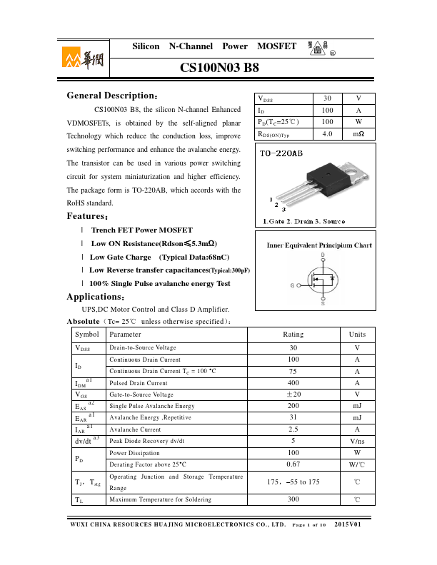 CS100N03B8