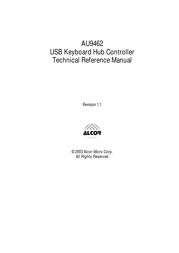 AU9462 Datasheet Preview