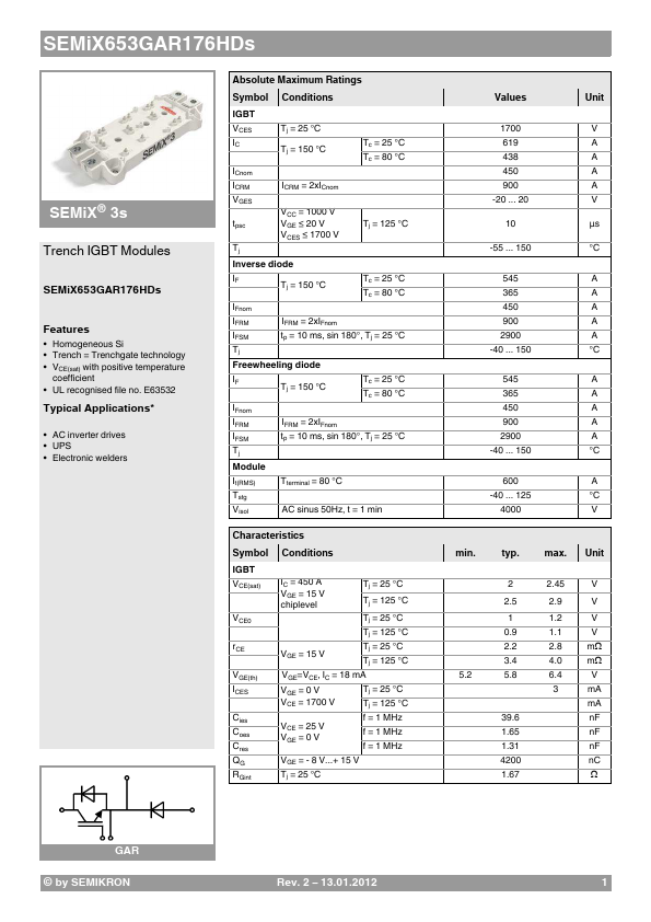 SEMIX653GAR176HDS