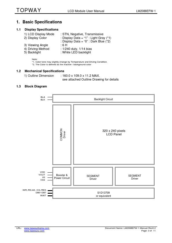 LM2088EFW-1