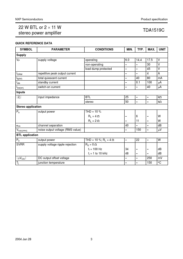 TDA1519C