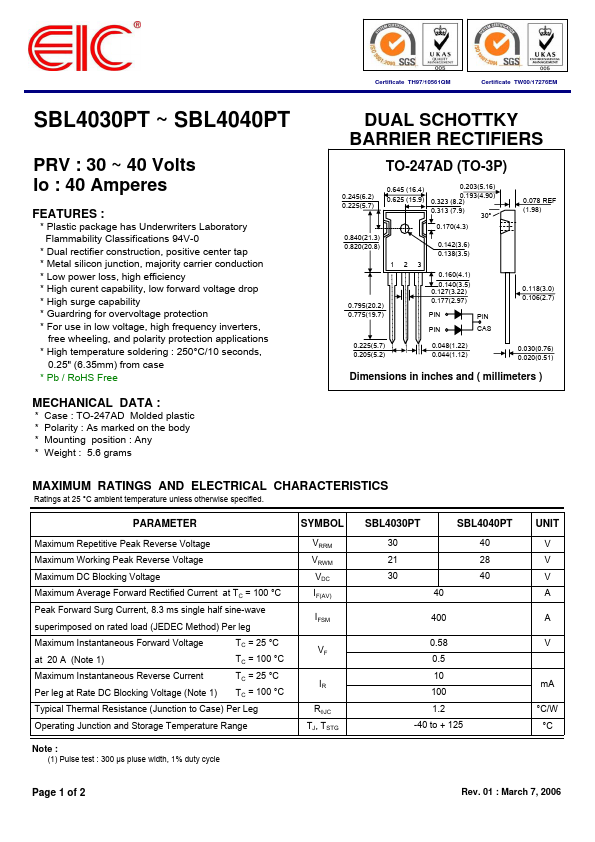 SBL4040PT