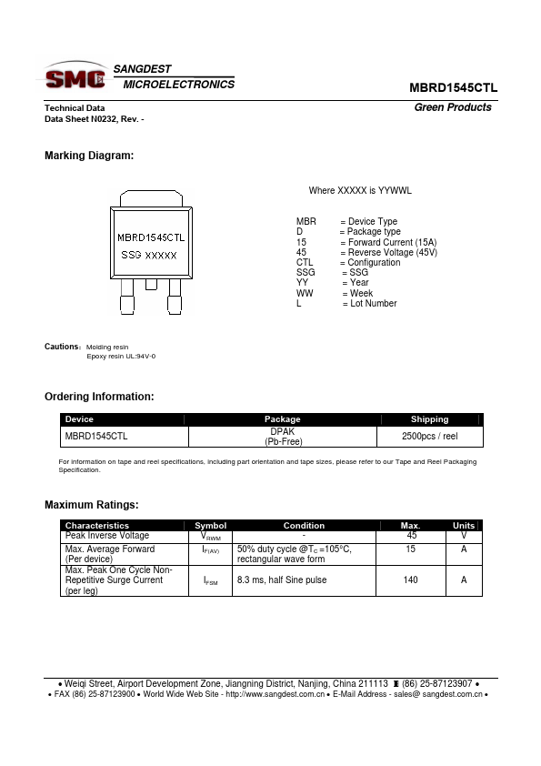 MBRD1545CTL