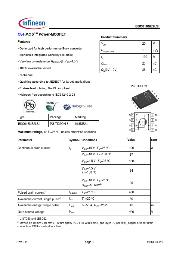 BSC018NE2LSI