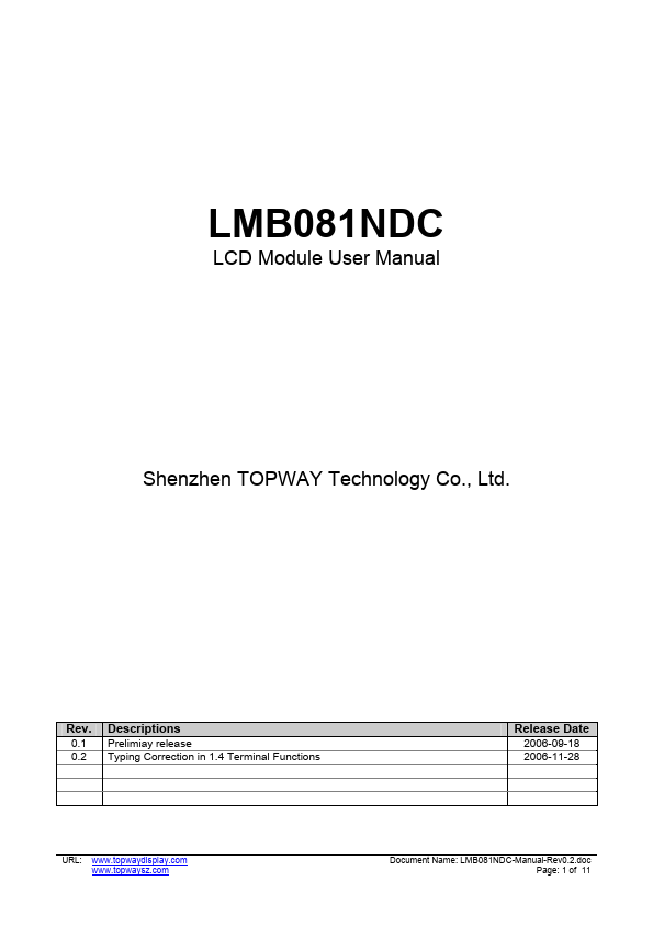LMB081NDC