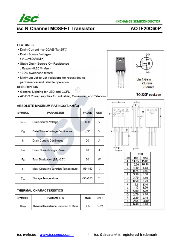 AOTF20C60P