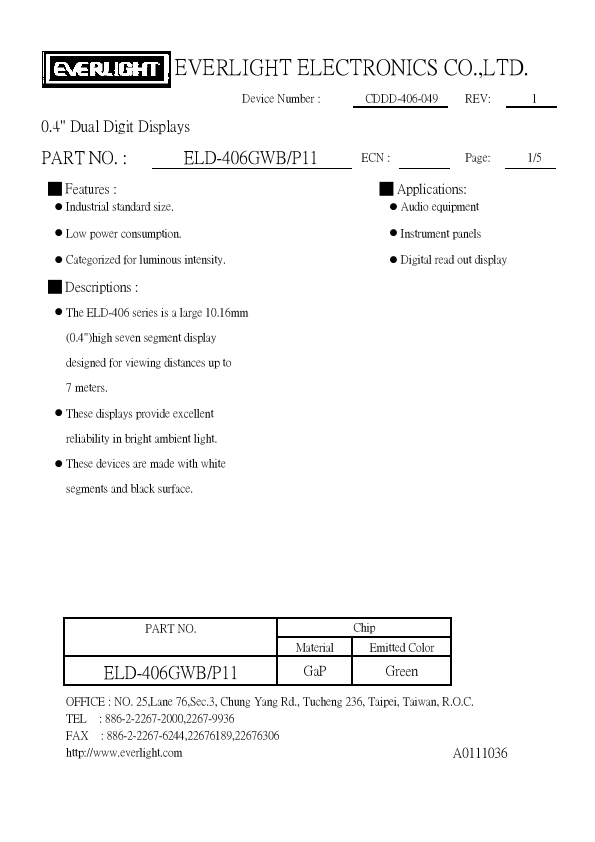 ELD-406GWB-P11