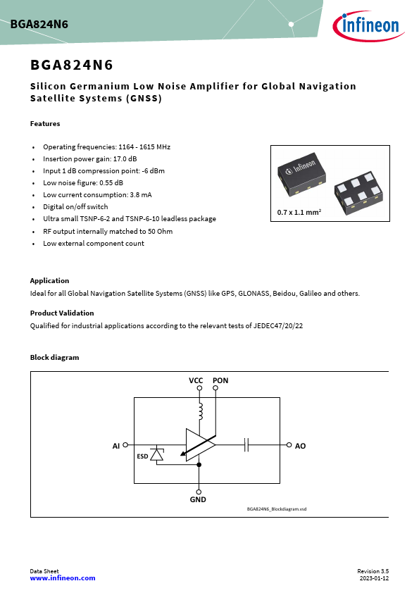 BGA824N6 Datasheet Preview