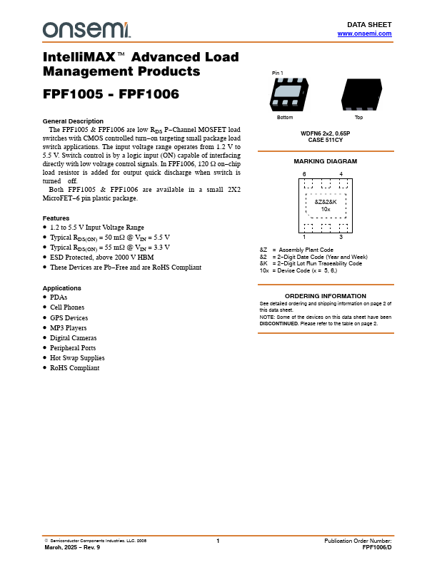 FPF1006 Datasheet Preview