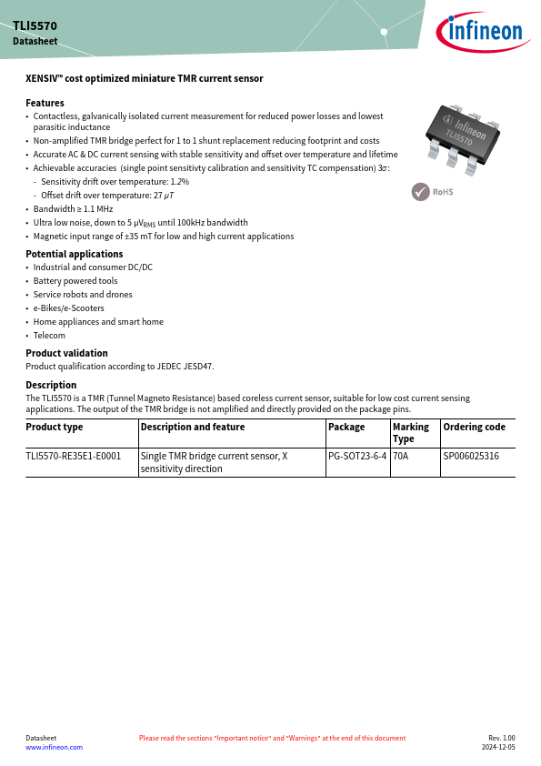 TLI5570 Datasheet Preview