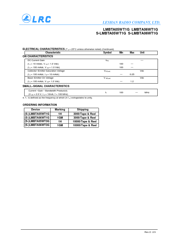 LMBTA05WT1G