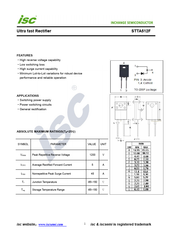 STTA512F