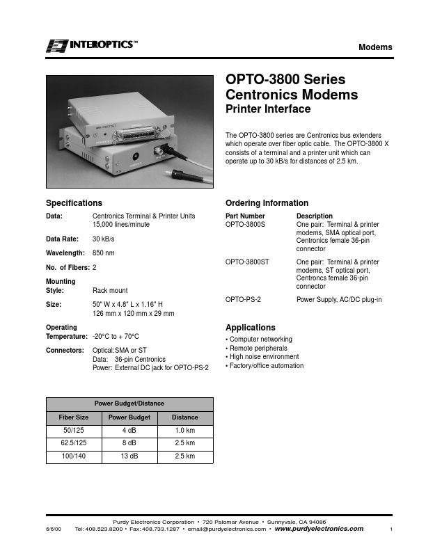 OPTO-3800