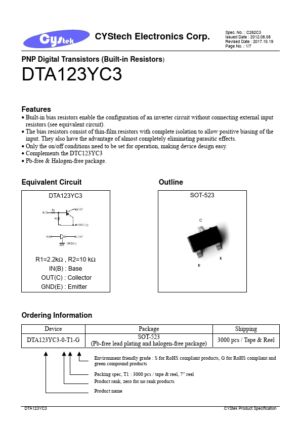 DTA123YC3