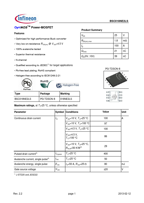 BSC018NE2LS