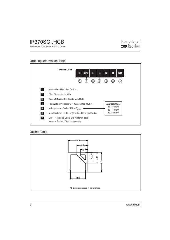 IR370SG08HCB