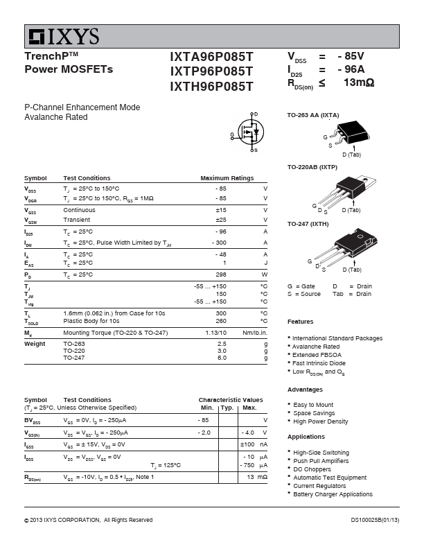 IXTH96P085T