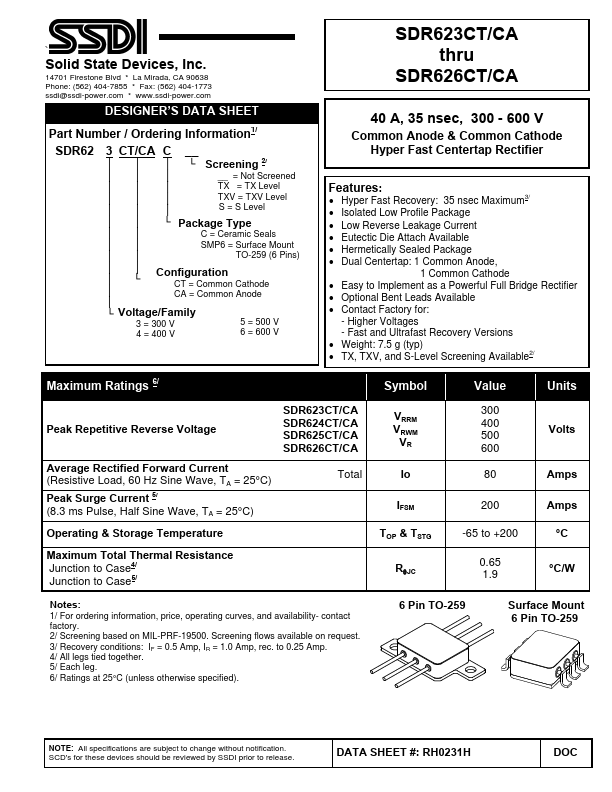 SDR626CT