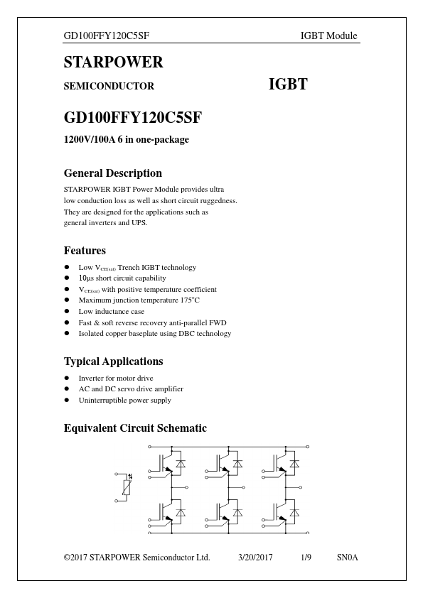 GD100FFY120C5SF Datasheet Preview