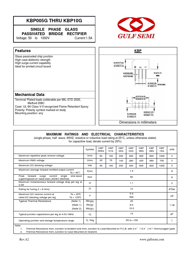 KBP005G