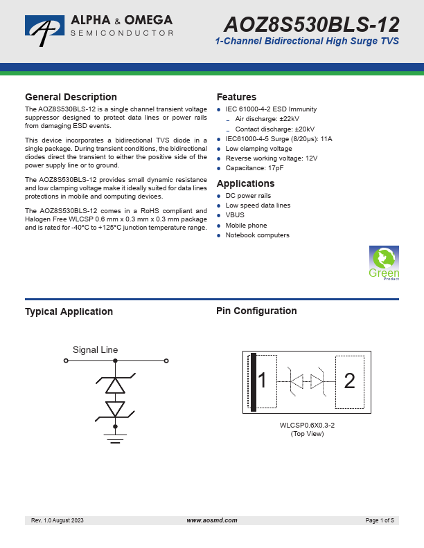 AOZ8S530BLS-12 Datasheet Preview