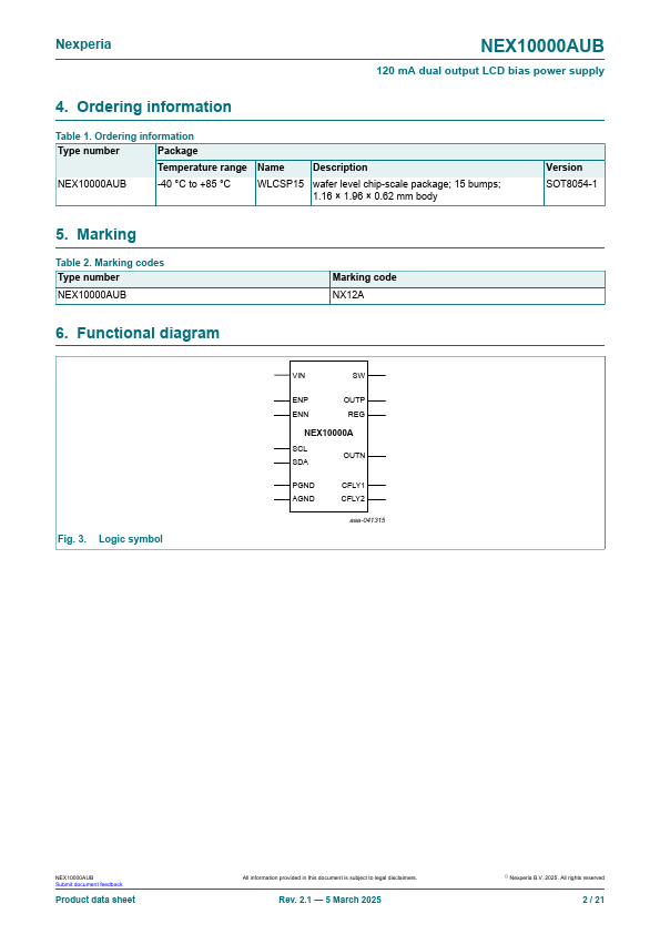 NEX10000AUB Datasheet Preview