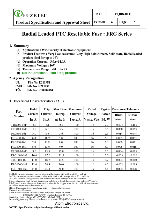 FRG800-16F